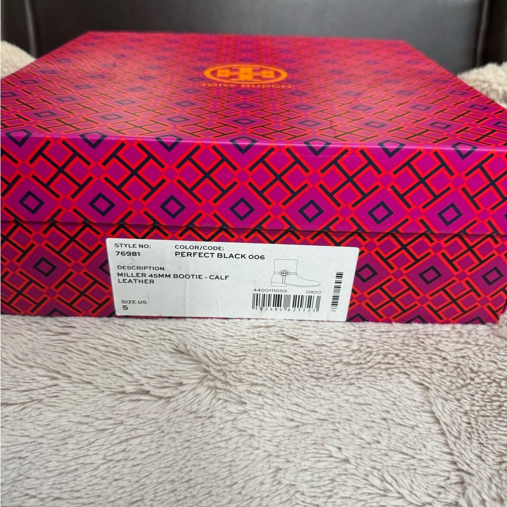 Tory Burch Black Leather Booties